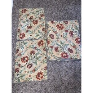 ANTIQUE ROSE Full Queen 3pc QUILT SET  CHIC SHABBY VINTAGE COTTAGE Country